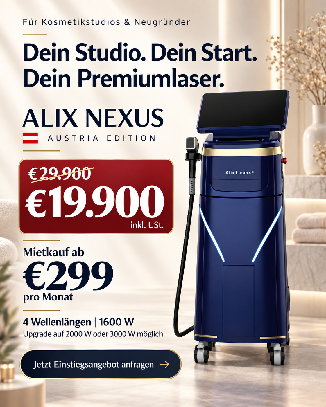 ALIX NEXUS Austria Edition – Einstiegsangebot